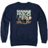HAWAII 5 0/CAST - ADULT CREWNECK SWEATSHIRT - NAVY