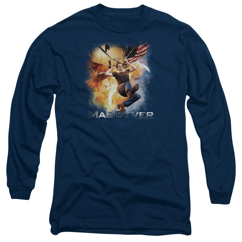 MACGYVER/PARACHUTE - L/S ADULT 18/1 - NAVY