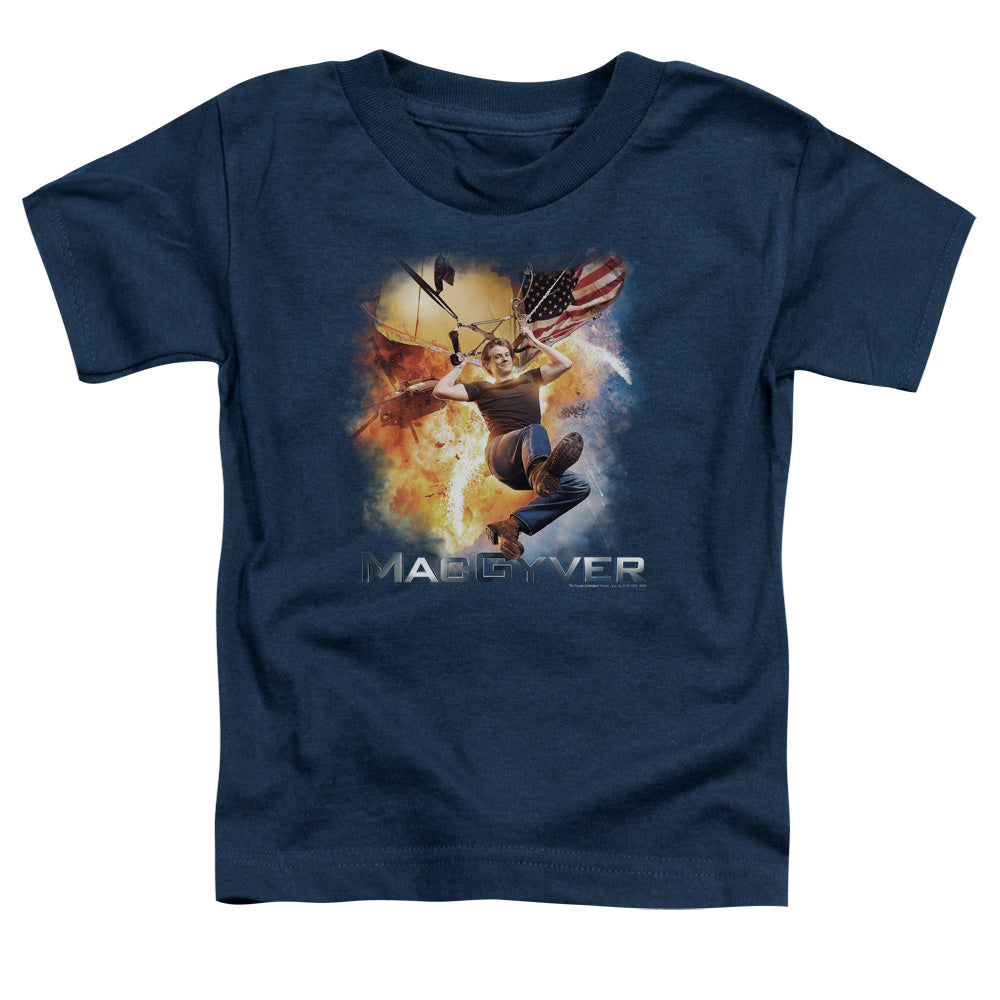 MACGYVER/PARACHUTE - S/S TODDLER TEE - NAVY