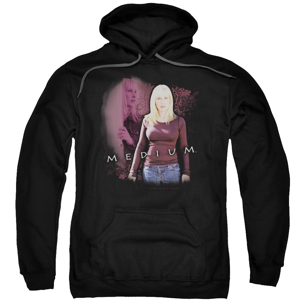 MEDIUM/MEDIUM - ADULT PULLOVER HOODIE - BLACK