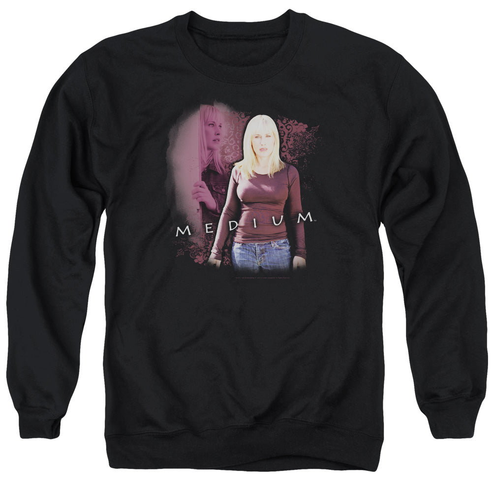 MEDIUM/MEDIUM - ADULT CREWNECK SWEATSHIRT - BLACK