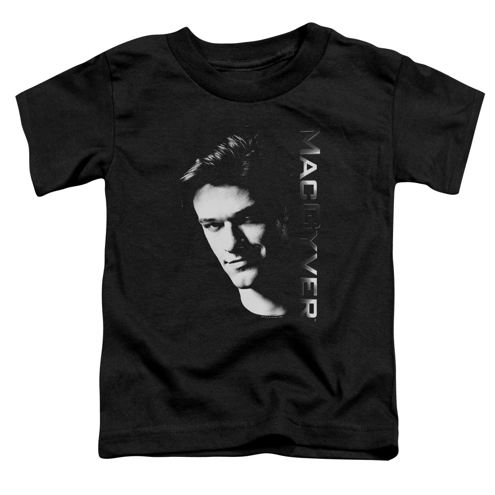 MACGYVER/FACE - S/S TODDLER TEE - BLACK
