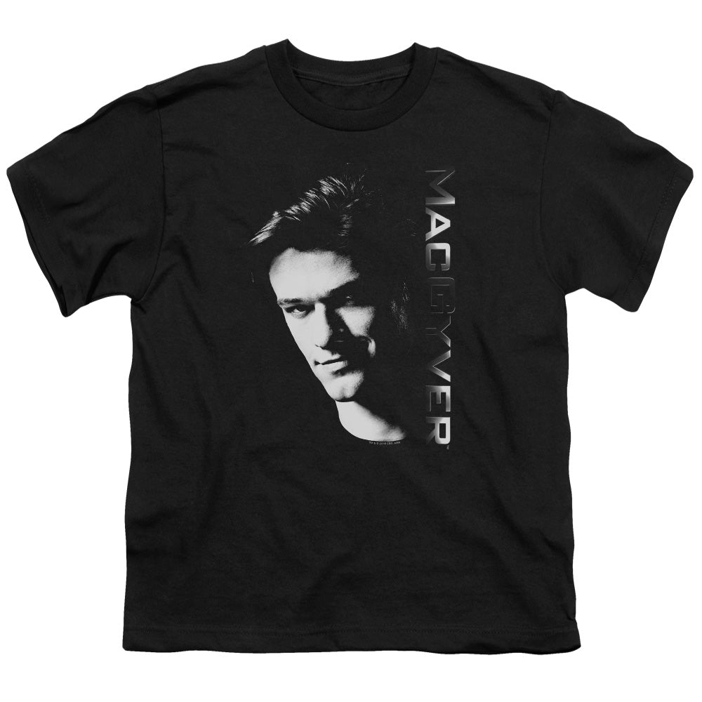 MACGYVER/FACE - S/S YOUTH 18/1 - BLACK