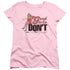 90210/GOOD GIRLS DONT - S/S WOMENS TEE - PINK