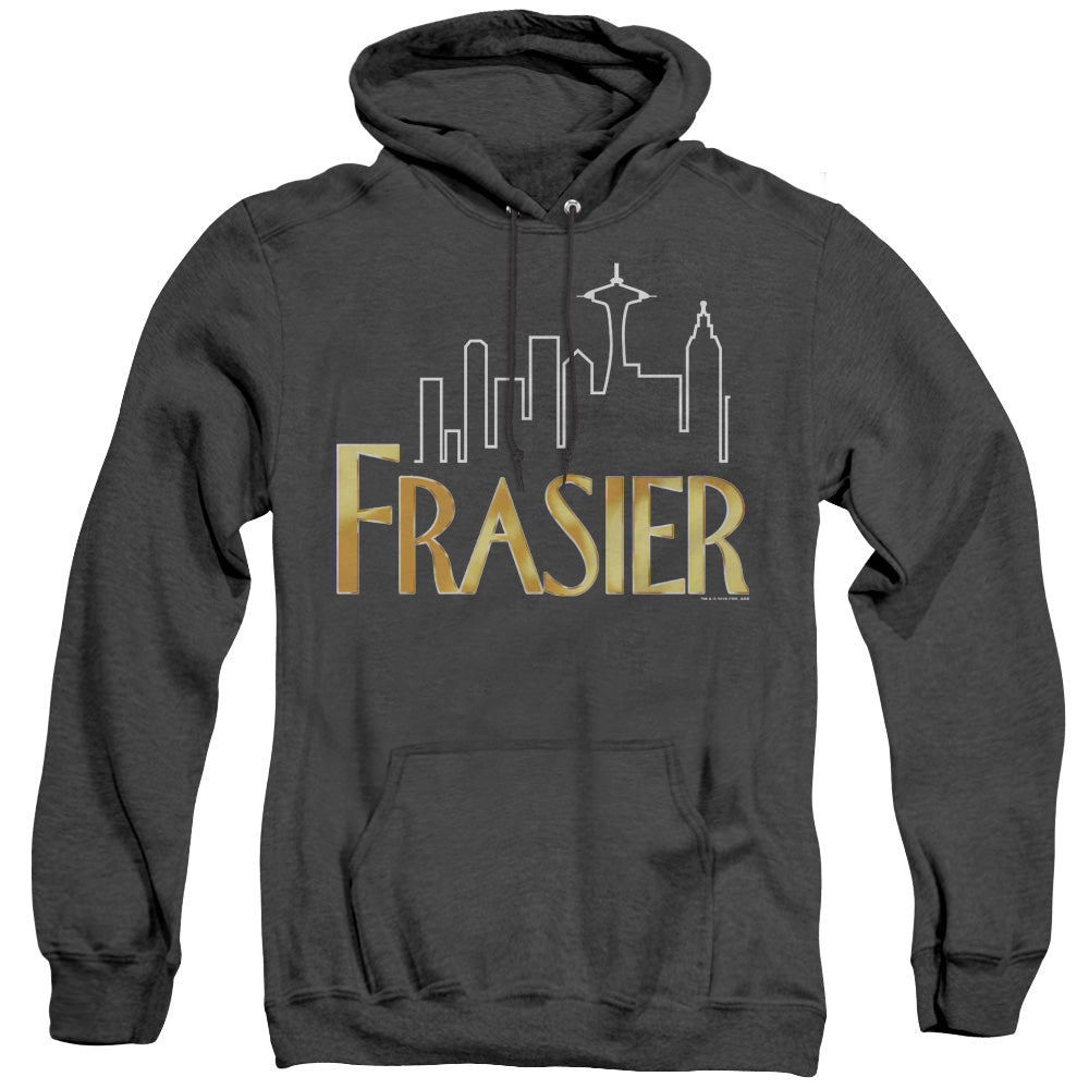 FRASIER/FRASIER LOGO - ADULT HEATHER HOODIE - BLACK