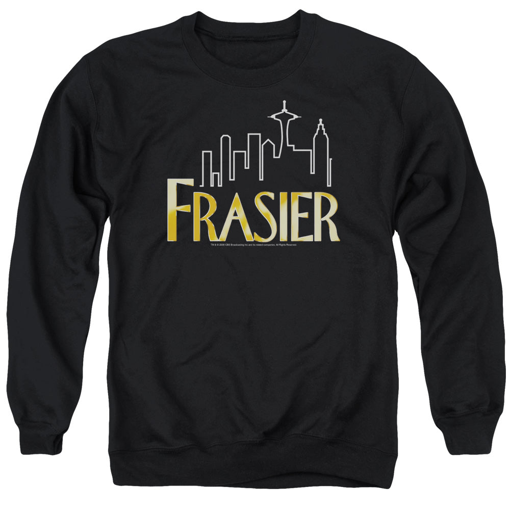 FRASIER/FRASIER LOGO - ADULT CREWNECK SWEATSHIRT - BLACK