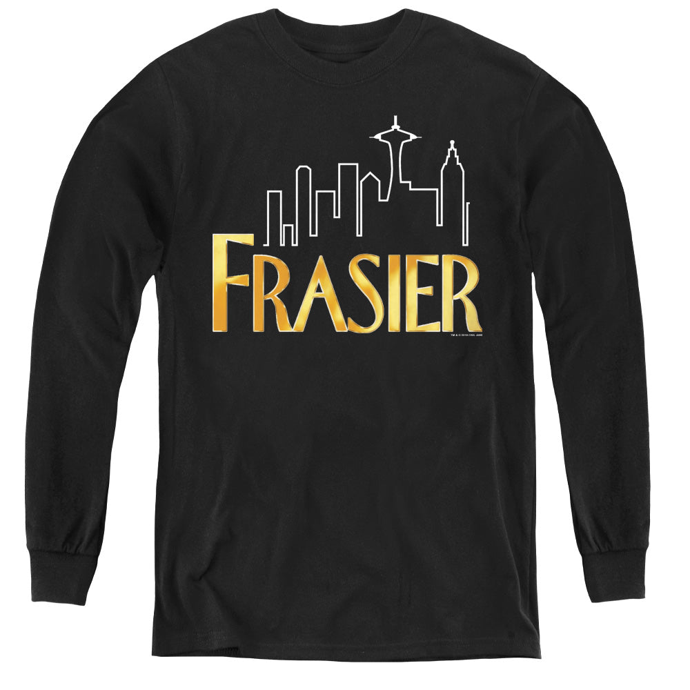 FRASIER/FRASIER LOGO - YOUTH LONG SLEEVE TEE - BLACK