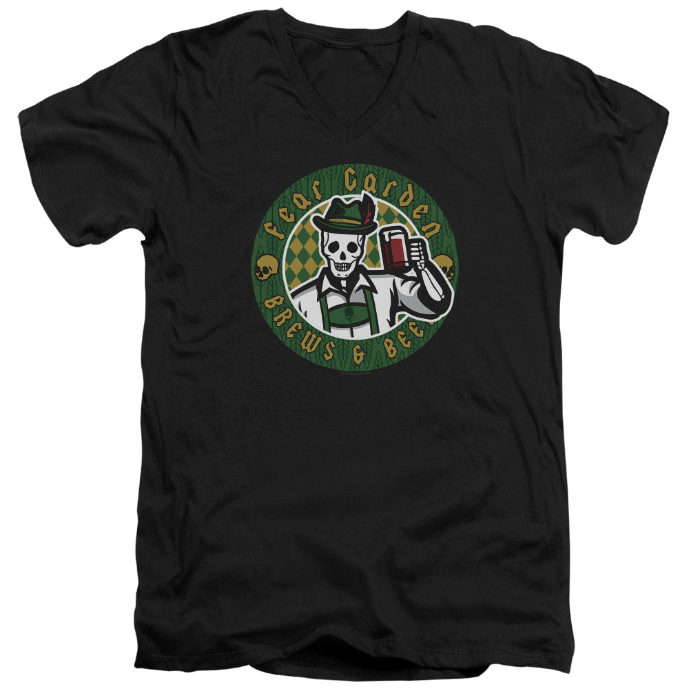 HELL FEST/FEAR GARDEN - S/S ADULT V-NECK 30/1 - BLACK