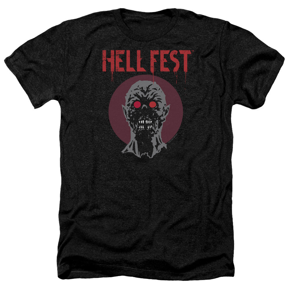 HELL FEST/LOGO - ADULT HEATHER - BLACK