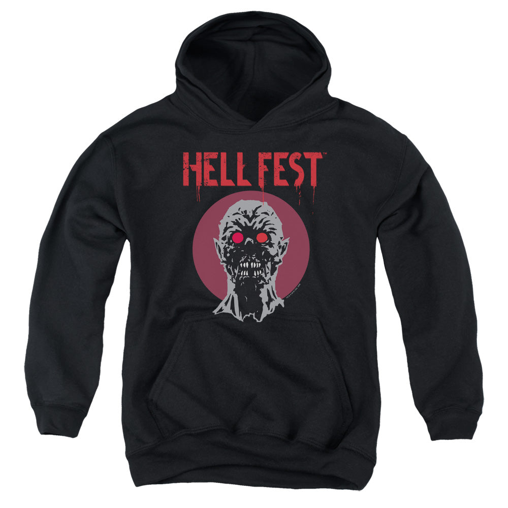 HELL FEST/LOGO - YOUTH PULLOVER HOODIE - BLACK
