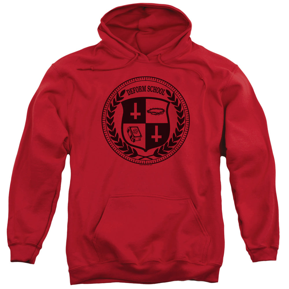 HELL FEST/DEFORM SCHOOL - ADULT PULLOVER HOODIE - RED