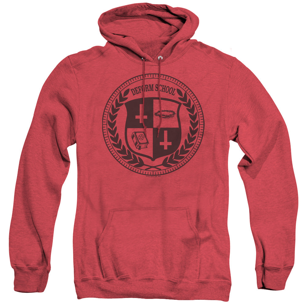 HELL FEST/DEFORM SCHOOL - ADULT HEATHER HOODIE - RED