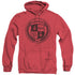 HELL FEST/DEFORM SCHOOL - ADULT HEATHER HOODIE - RED