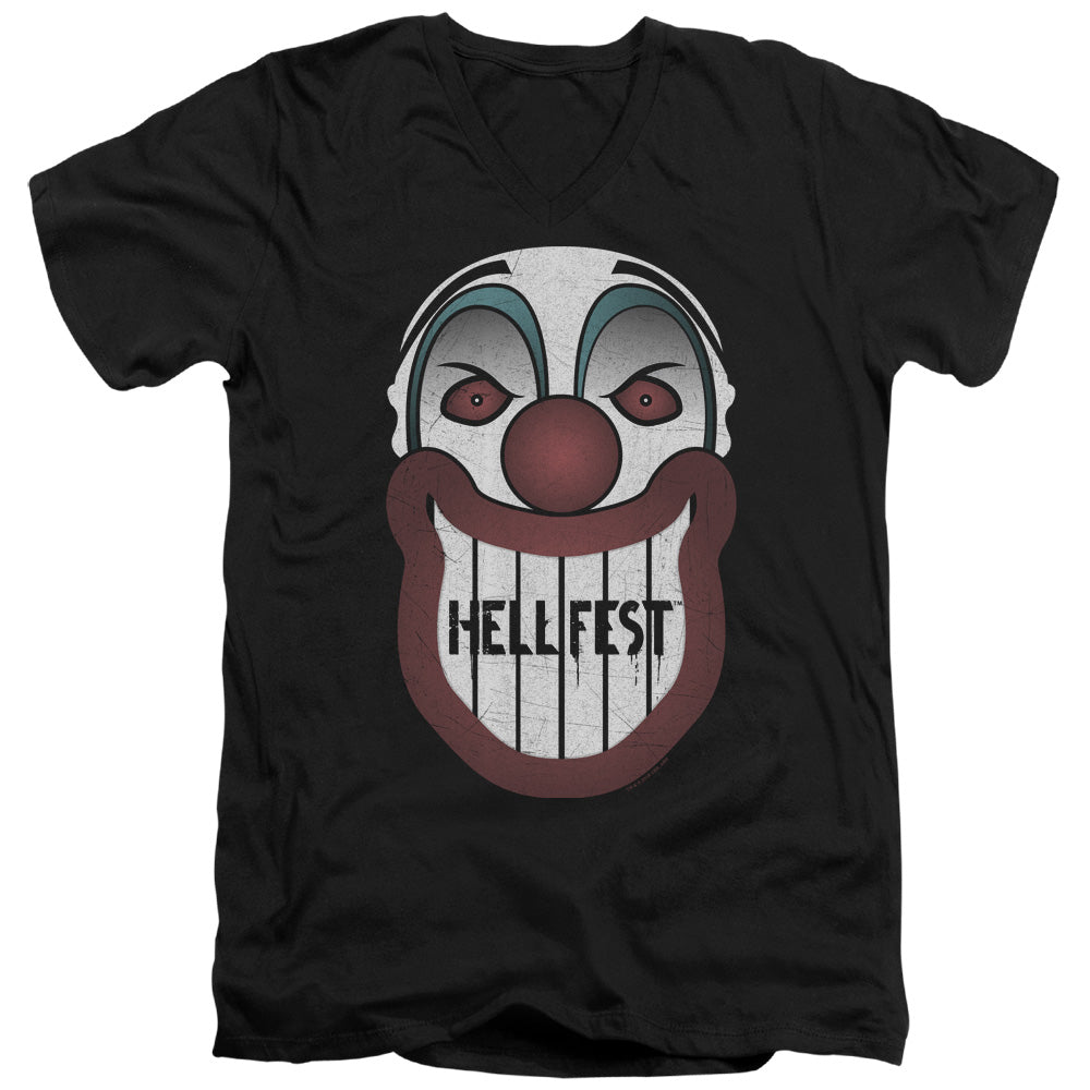 HELL FEST/FACADE - S/S ADULT V-NECK 30/1 - BLACK