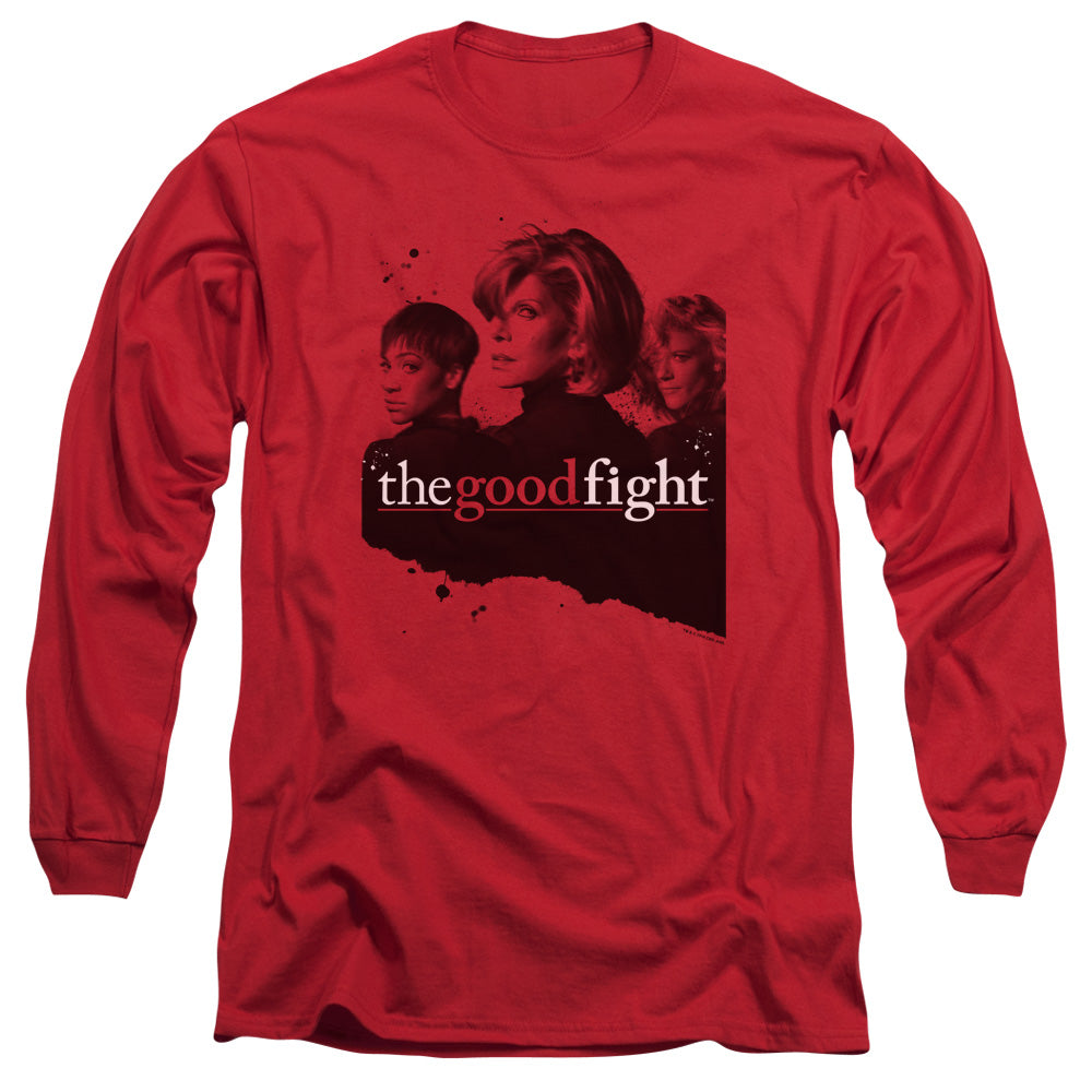 THE GOOD FIGHT/DIANE LUCCA MAIA - L/S ADULT 18/1 - RED