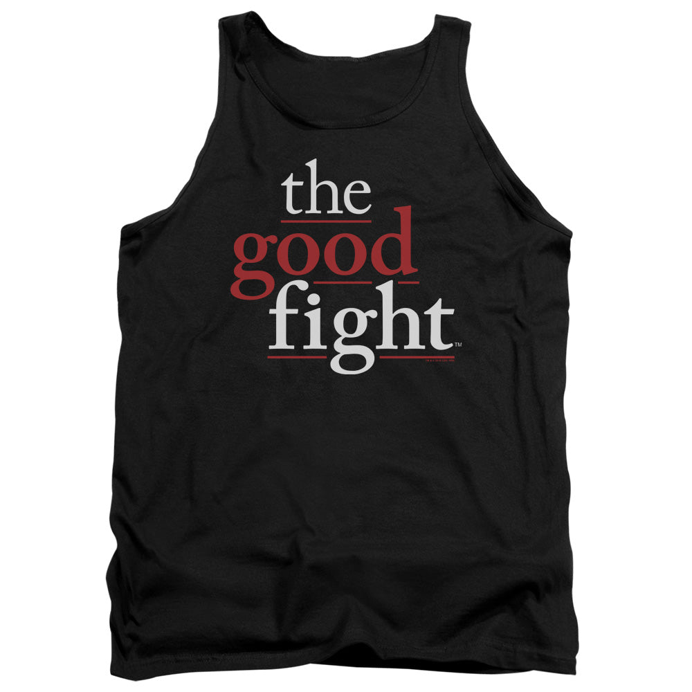 THE GOOD FIGHT/LOGO - ADULT TANK - BLACK