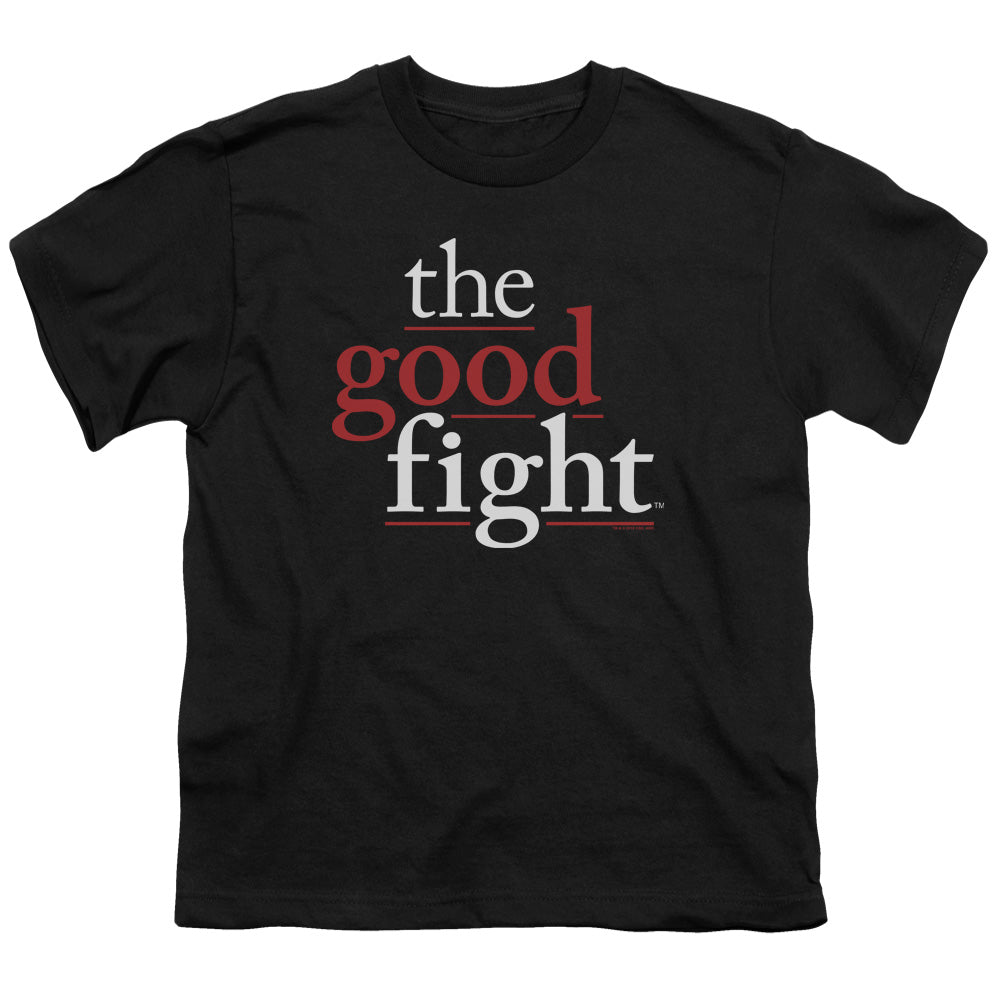 THE GOOD FIGHT/LOGO - S/S YOUTH 18/1 - BLACK