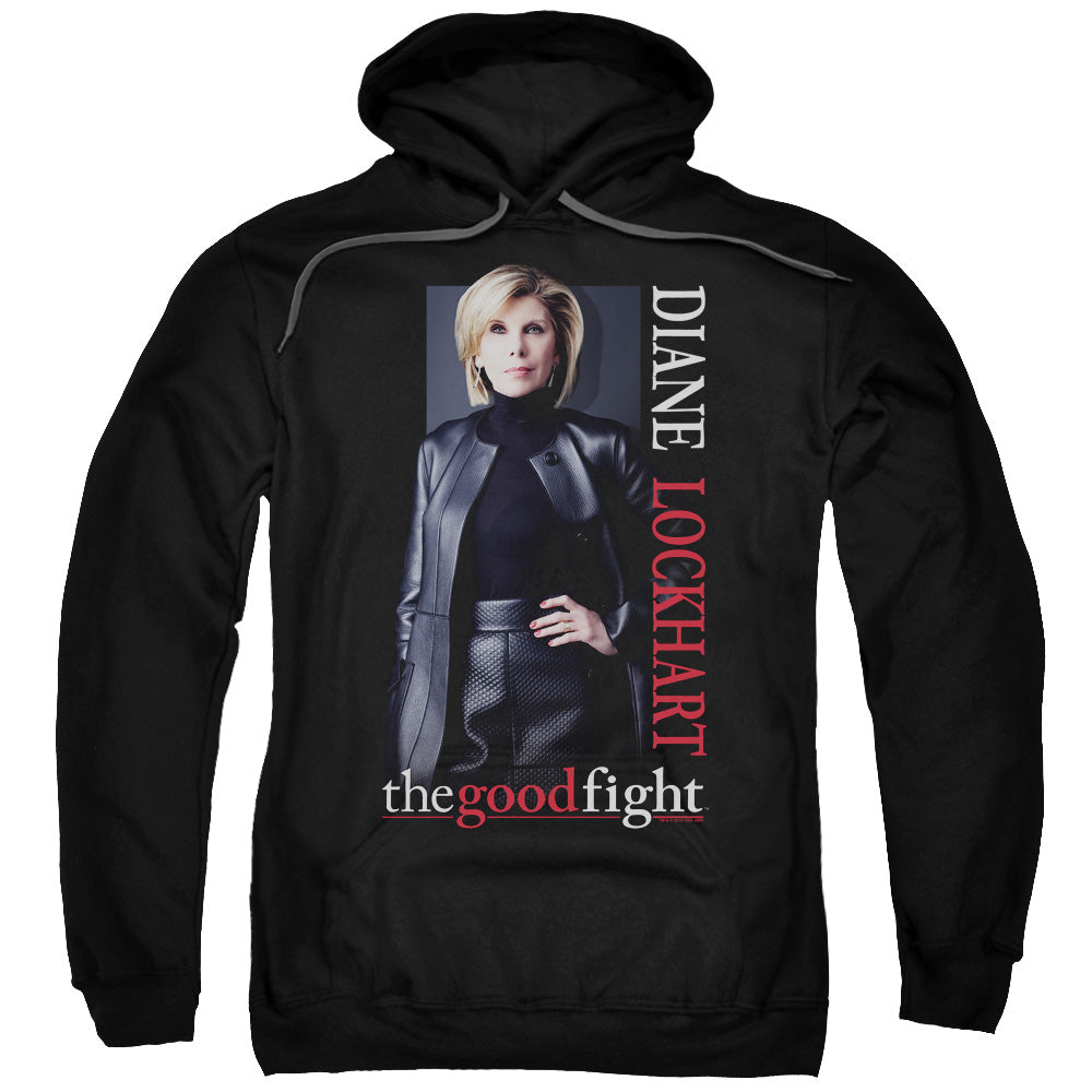 THE GOOD FIGHT/DIANE - ADULT PULLOVER HOODIE - BLACK