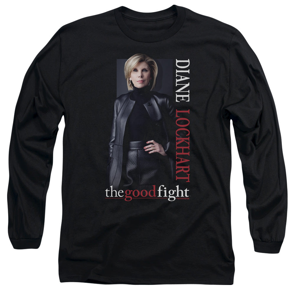 THE GOOD FIGHT/DIANE - L/S ADULT 18/1 - BLACK