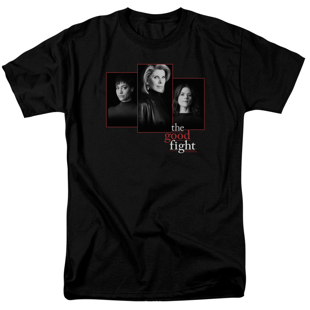 THE GOOD FIGHT/THE GOOD FIGHT CAST - S/S ADULT 18/1 - BLACK
