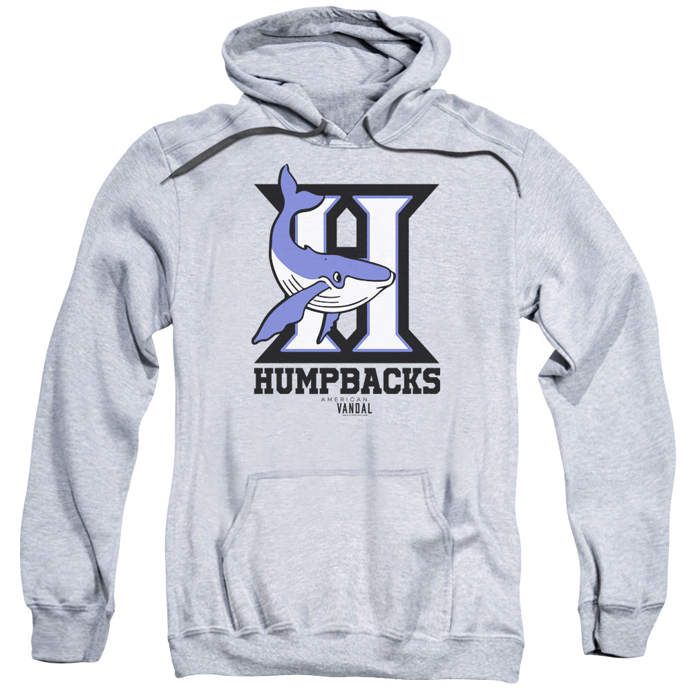AMERICAN VANDAL/HUMPBACKS - ADULT PULLOVER HOODIE - ATHLETIC HEATHER