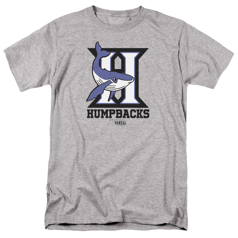 AMERICAN VANDAL/HUMPBACKS - S/S ADULT 18/1 - ATHLETIC HEATHER