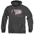 JERICHO/MUSHROOM CLOUD - ADULT HEATHER HOODIE - BLACK