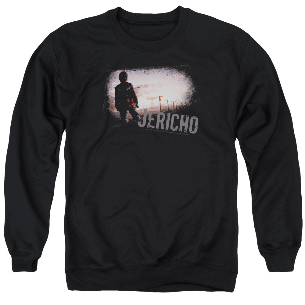 JERICHO/MUSHROOM CLOUD - ADULT CREWNECK SWEATSHIRT - BLACK