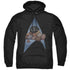 STAR TREK/FIVE YEAR NAP - ADULT PULLOVER HOODIE - BLACK