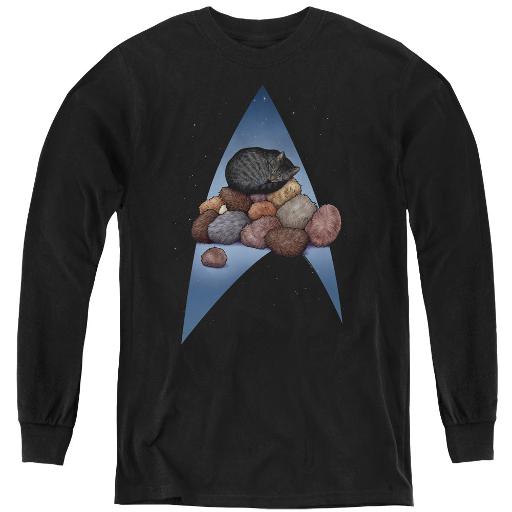 STAR TREK/FIVE YEAR NAP - YOUTH LONG SLEEVE TEE - BLACK