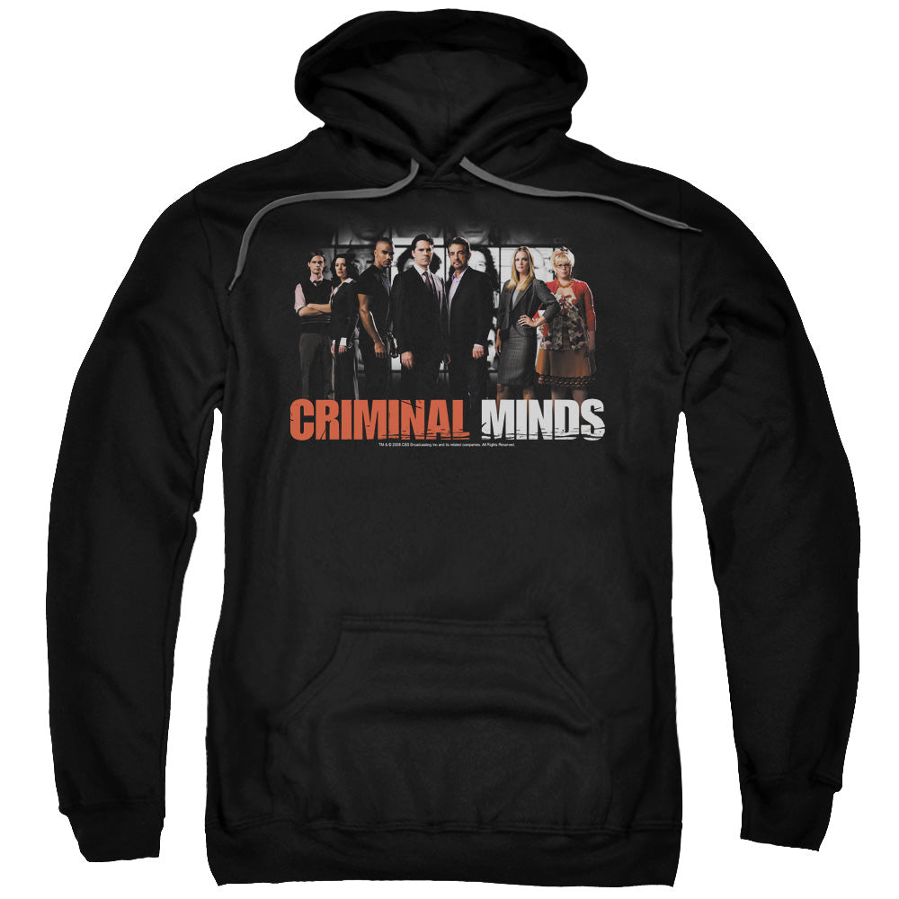 CRIMINAL MINDS/THE BRAIN TRUST - ADULT PULLOVER HOODIE - BLACK