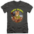 STAR TREK/THE PURR - S/S ADULT V-NECK 30/1 - CHARCOAL