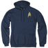 STAR TREK DISCOVERY/COMMAND BADGE - ADULT PULLOVER HOODIE - NAVY
