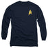 STAR TREK DISCOVERY/COMMAND BADGE - L/S ADULT 18/1 - NAVY