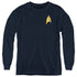 STAR TREK DISCOVERY/COMMAND BADGE - YOUTH LONG SLEEVE TEE - NAVY