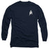 STAR TREK DISCOVERY/SCIENCES BADGE - L/S ADULT 18/1 - NAVY