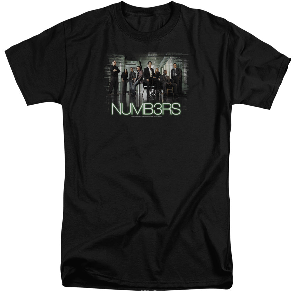 NUMB3RS/NUMBERS CAST - S/S ADULT TALL 18/1 - BLACK