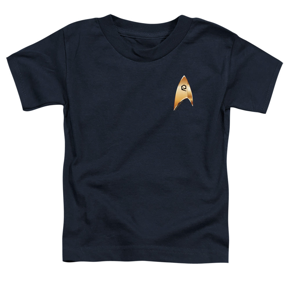 STAR TREK DISCOVERY/OPERATIONS BADGE - S/S TODDLER TEE - NAVY
