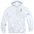 STAR TREK DISCOVERY/MEDICAL BADGE - ADULT PULLOVER HOODIE - WHITE