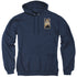STAR TREK DISCOVERY/CADET BADGE - ADULT PULLOVER HOODIE - NAVY