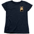 STAR TREK DISCOVERY/CADET BADGE - S/S WOMENS TEE - NAVY