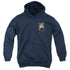 STAR TREK DISCOVERY/CADET BADGE - YOUTH PULLOVER HOODIE - NAVY