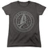 STAR TREK DISCOVERY/DISCOVERY CREST - S/S WOMENS TEE - CHARCOAL
