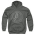 STAR TREK DISCOVERY/DISCOVERY CREST - YOUTH PULLOVER HOODIE - CHARCOAL
