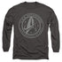 STAR TREK DISCOVERY/ENTERPRISE CREST - L/S ADULT 18/1 - CHARCOAL