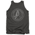 STAR TREK DISCOVERY/ENTERPRISE CREST - ADULT TANK - CHARCOAL