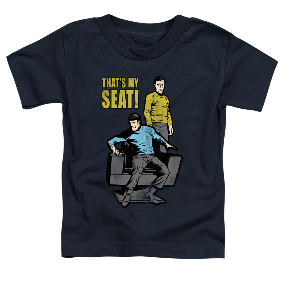 STAR TREK/MY SEAT - S/S TODDLER TEE -  NAVY