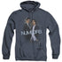NUMB3RS/DON & CHARLIE - ADULT HEATHER HOODIE - NAVY