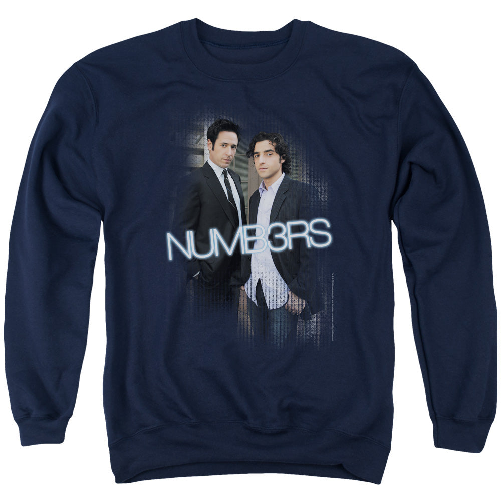 NUMB3RS/DON &AMP; CHARLIE - ADULT CREWNECK SWEATSHIRT - NAVY