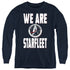 STAR TREK DISCOVERY/WE ARE STARFLEET - YOUTH LONG SLEEVE TEE - NAVY
